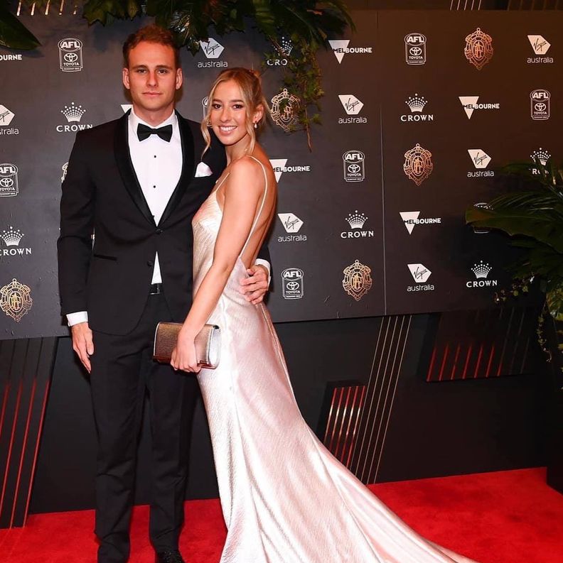 AFL star Will Brodie announces engagement to long-term partner Kate Jeffery