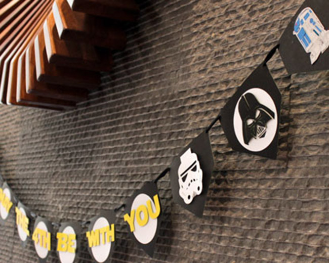 DIY May The 4th Be With You Star Wars Banner! - B. Lovely Events