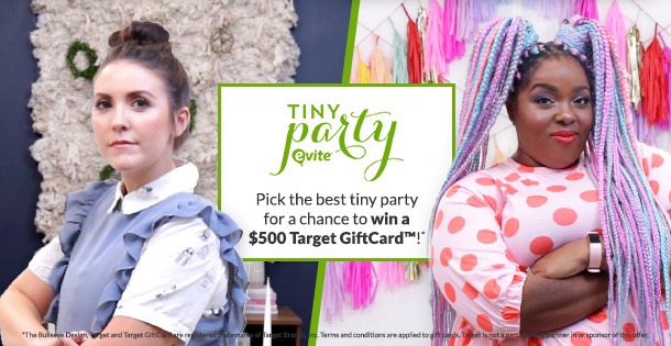 EVITE® TINY PARTY HOLIDAY SWEEPSTAKES – B. Lovely Events