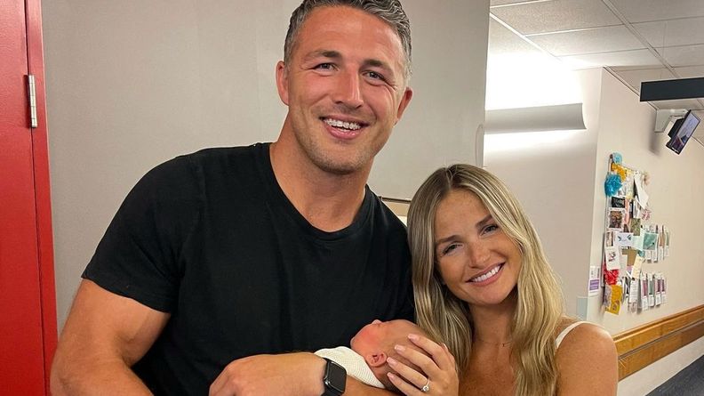 Former NRL star Sam Burgess' wife Lucy is pregnant with the couple's second child