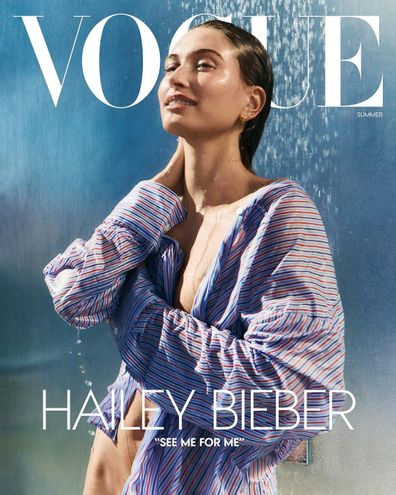 Hailey Bieber Vogue cover 2025