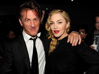 Madonna and Sean Penn at the Gagosian Gallery on September 24, 2013 in New York City.