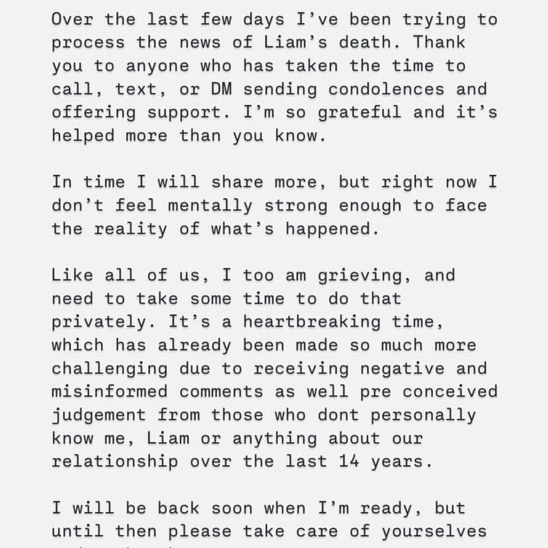 Sister's apology as she breaks silence on Liam Payne's shock death