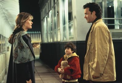 Meg Ryan and Tom Hanks star in Sleepless in Seattle.