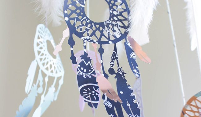 Super Lovely DIY Dream Catcher Mobile- B. Lovely Events