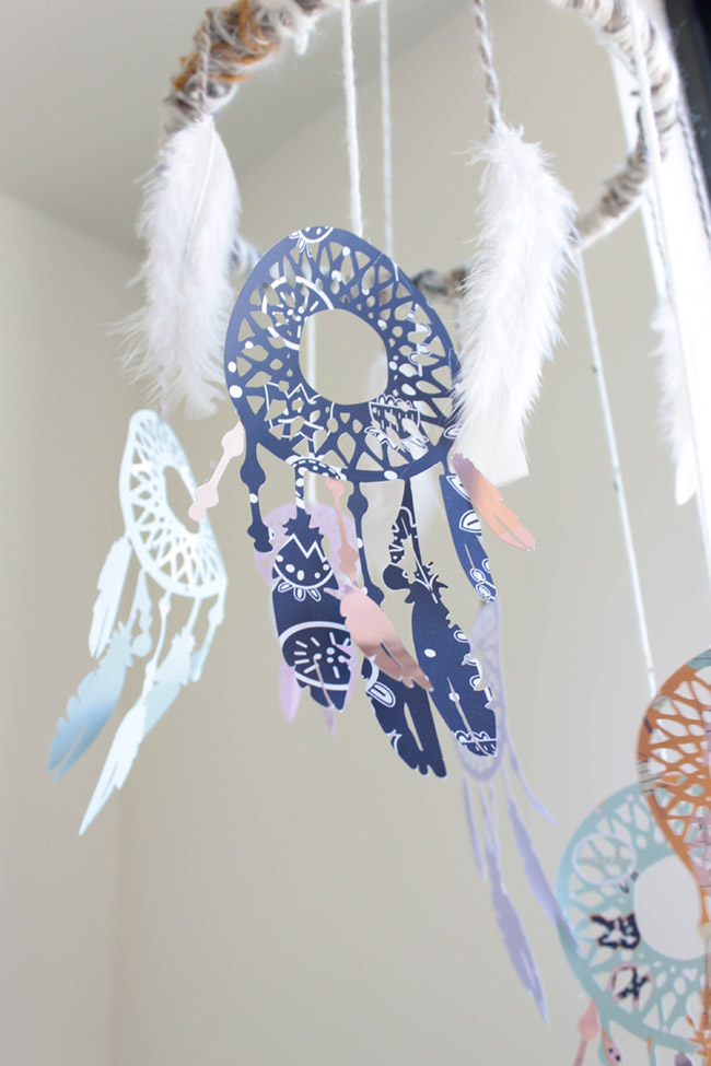 Super Lovely DIY Dream Catcher Mobile- B. Lovely Events