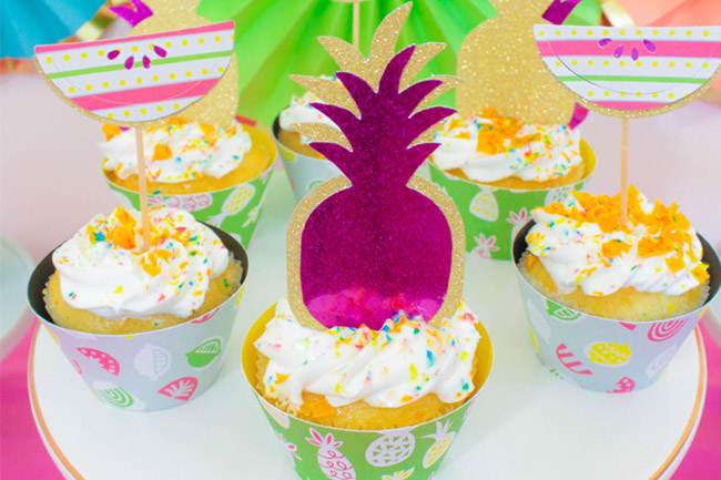 Tutti Frutti Summer Party Cupcakes! - B. Lovely Events